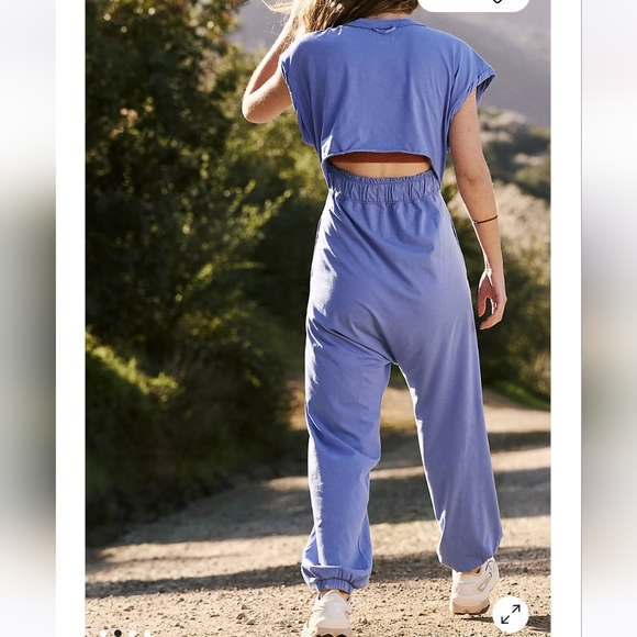 Free People Hot Shot V-Neck Onesie Violet Splendor - Picture 5 of 16